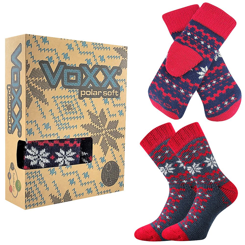 VoXX® ponožky Trondelag set norský vzor jeans