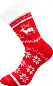 Boma® ponožky Norway norský vzor červená