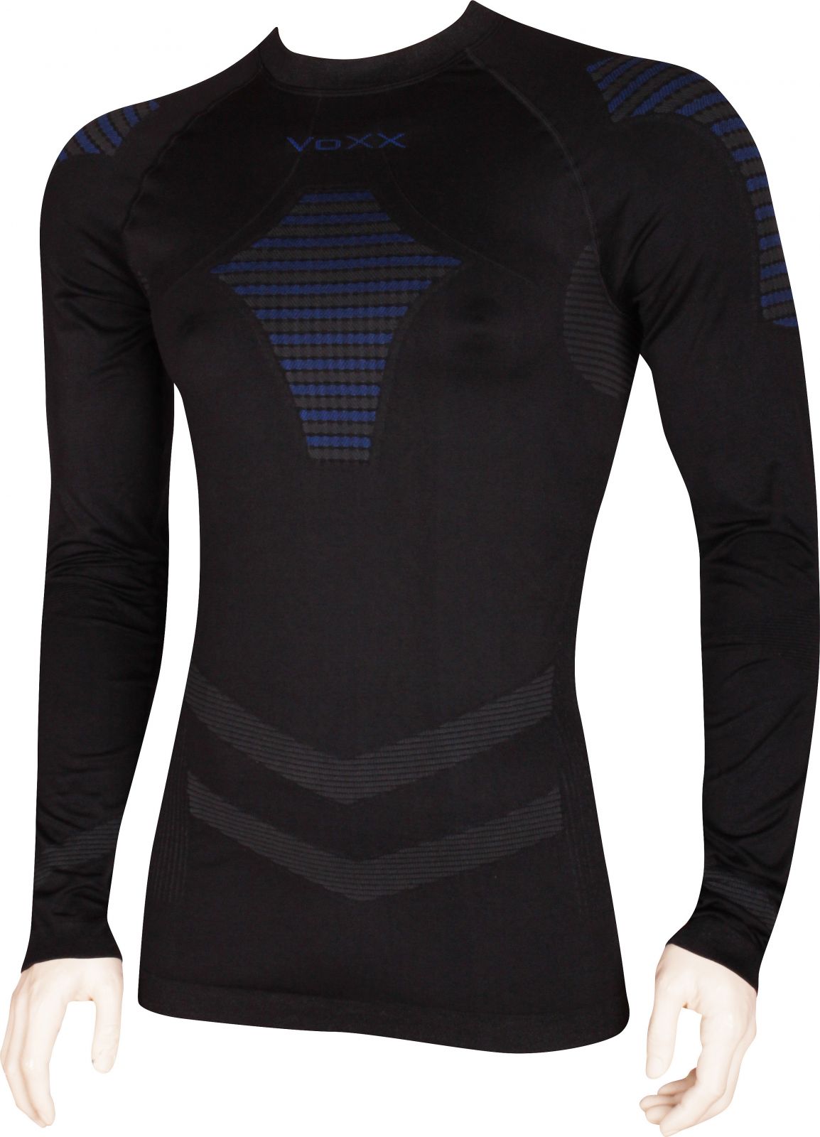 VoXX® AP02 pánské funkční tričko dlouhý rukáv černá / modrá - M-L 1 ks