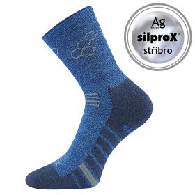 VoXX ponožky Virgo modrá melé | 35-38 (23-25) 1 pár, 39-42 (26-28) 1 pár, 43-46 (29-31) 1 pár, 47-50 (32-34) 1 pár