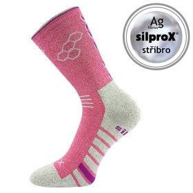 VoXX ponožky Virgo tmavě růžová melé | 35-38 (23-25) tm.růžová 1 pár, 39-42 (26-28) tm.růžová 1 pár