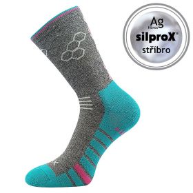 VoXX ponožky Virgo tmavě šedá melé | 35-38 (23-25) tm.šedá 1 pár, 39-42 (26-28) tm.šedá 1 pár