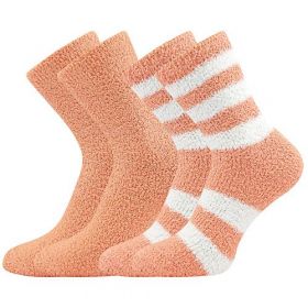 Boma® ponožky Světlana 2 pár korálová | 35-41 (23-27) 1 pack