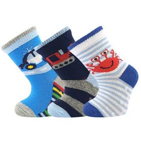 Boma ponožky Filípek 02 ABS mix kluk | 14-17 (9-11) A - 1 pár, 18-20 (12-14) A - 1 pár