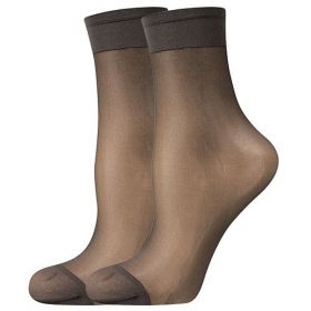 Lady B ponožky LADY socks 17 DEN / 2 páry fumo