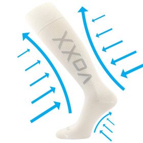 VoXX® podkolenky Venom bílá | 35-38 (23-25) 1 pár, 39-42 (26-28) 1 pár, 43-46 (29-31) 1 pár