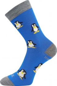 VoXX ponožky Penguinik tučňáci modrá | 20-24 (14-16) 1 pár, 25-29 (17-19) 1 pár, 30-34 (20-22) 1 pár, 35-38 (23-25) 1 pár