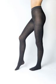 Lady B vzorované punčochové kalhoty Chiara 60 DEN nero