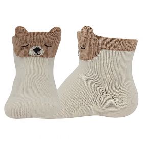 Boma® ponožky Míšánek ABS medvědi smetanová | 14-17 (9-11) 1 pár, 18-20 (12-14) 1 pár, 21-25 (15-17) 1 pár