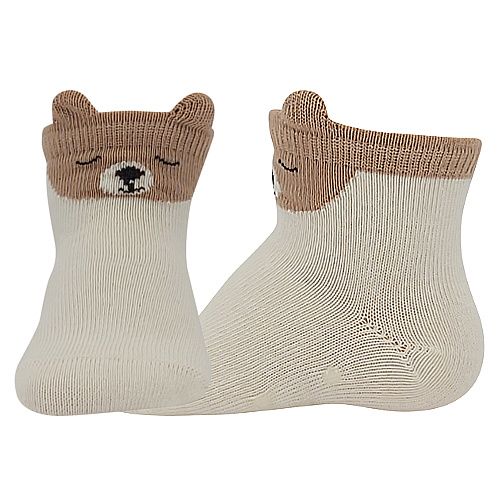 Boma® ponožky Míšánek ABS medvědi smetanová