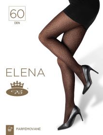 Lady B punčochové kalhoty vzorované Elena 60 DEN nero