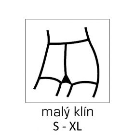 Lady B punčochové kalhoty vzorované Ilaria 30 DEN nero