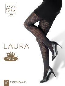 Lady B punčochové kalhoty vzorované Laura 60 DEN nero