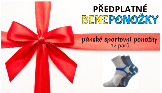 Sportovní PÁNSKÉ ponožky VoXX - PŘEDPLATNÉ (12 párů ve 4 zásilkách/rok) BENEPONOŽKY