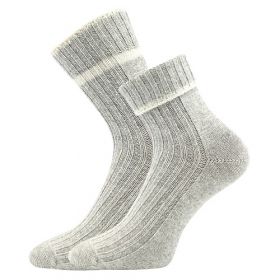 VoXX® ponožky Civetta světle šedá melé barva DOWN