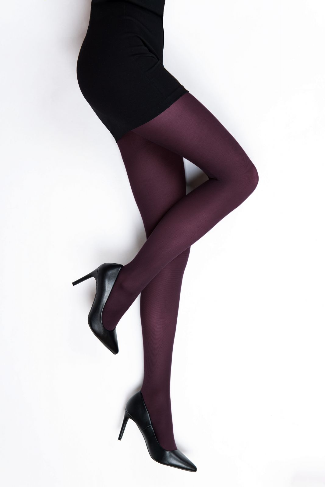 Lady B punčochové kalhoty MICRO tights 50 DEN mora fialová/tmavá