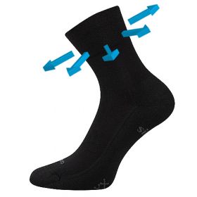 VoXX® ponožky Esencis černá | 35-38 (23-25) 1 pár, 39-42 (26-28) 1 pár, 43-46 (29-31) 1 pár, 47-50 (32-34) 1 pár