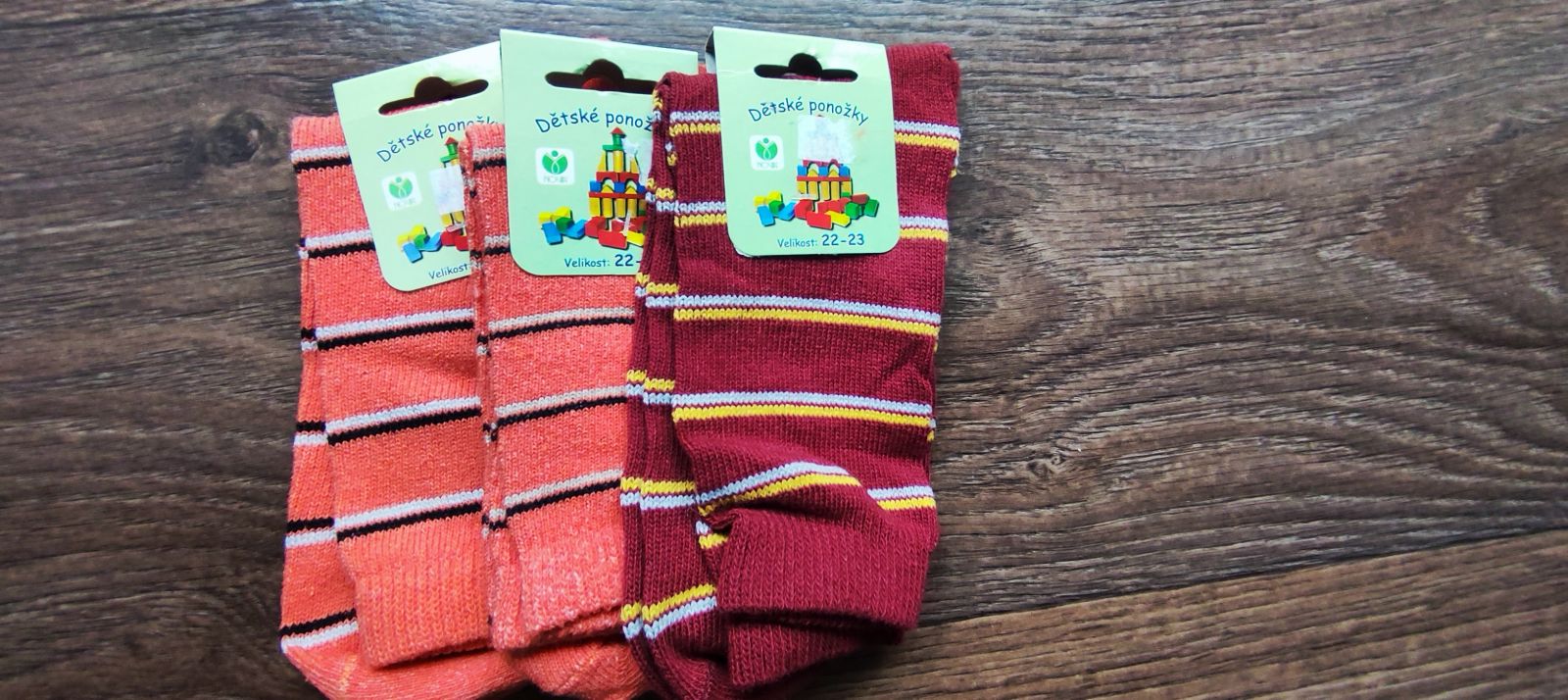 Dětské ponožky, 3 páry - velikost 33-35 BENEPONOŽKY