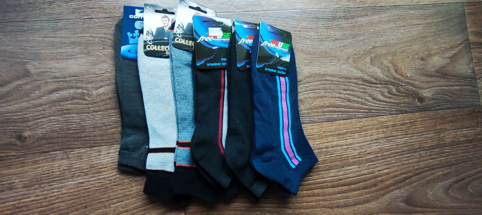 Pánské ponožky s elastanem - 6 párů, velikost 43-46 BENEPONOŽKY