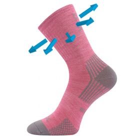 VoXX® ponožky Optimalik růžová | 16-19 (11-13) 3 páry, 20-24 (14-16) 3 páry