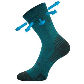 VoXX® ponožky Optimus modro-zelená
