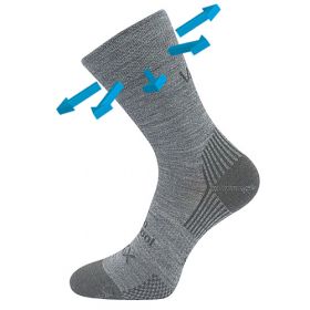 VoXX® ponožky Optimus světle šedá | 35-38 (23-25) sv.šedá 1 pár, 39-42 (26-28) sv.šedá 1 pár