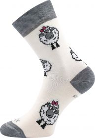 VoXX® ponožky Vlněnka ovečky bílá