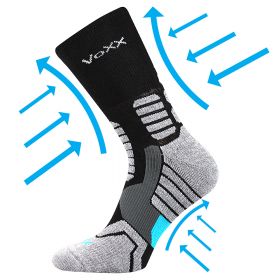 VoXX® ponožky Ronin černá | 35-38 (23-25) 1 pár, 39-42 (26-28) 1 pár, 43-46 (29-31) 1 pár