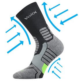 VoXX® ponožky Ronin tmavě šedá | 35-38 (23-25) tm.šedá 1 pár, 39-42 (26-28) tm.šedá 1 pár, 43-46 (29-31) tm.šedá 1 pár