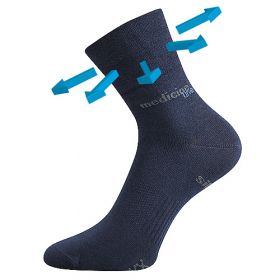 VoXX® ponožky Mission Medicine tmavě modrá | 35-38 (23-25) 1 pár, 39-42 (26-28) 1 pár, 43-46 (29-31) 1 pár, 47-50 (32-34) 1 pár
