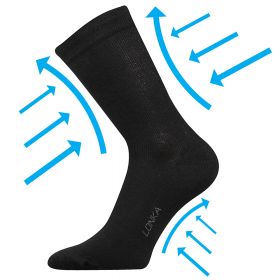 Lonka® ponožky Kooper černá | 35-38 (23-25) 1 pár