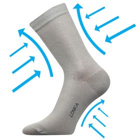 Lonka® ponožky Kooper světle šedá | 39-42 (26-28) sv.šedá 1 pár, 43-46 (29-31) sv.šedá 1 pár
