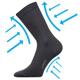 Lonka® ponožky Kooper tmavě šedá | 39-42 (26-28) tm.šedá 1 pár, 43-46 (29-31) tm.šedá 1 pár