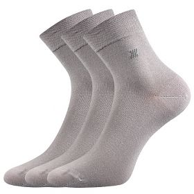 Lonka® ponožky Dion světle šedá | 39-42 (26-28) sv.šedá 3 páry, 43-46 (29-31) sv.šedá 3 páry