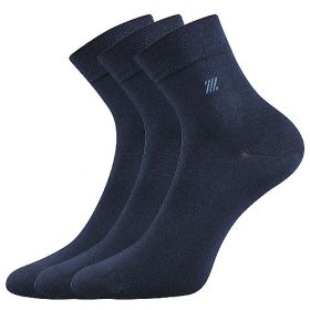 Lonka® ponožky Dion tmavě modrá | 39-42 (26-28) tm.modrá 3 páry, 43-46 (29-31) tm.modrá 3 páry