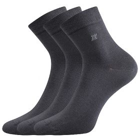 Lonka® ponožky Dion tmavě šedá | 39-42 (26-28) tm.šedá 3 páry, 43-46 (29-31) tm.šedá 3 páry