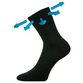 VoXX® ponožky Corsa Medicine černá | 35-38 (23-25) 1 pár, 39-42 (26-28) 1 pár, 43-46 (29-31) 1 pár, 47-50 (32-34) 1 pár