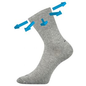 VoXX® ponožky Corsa Medicine šedá melé | 35-38 (23-25) 1 pár, 39-42 (26-28) 1 pár, 43-46 (29-31) 1 pár, 47-50 (32-34) 1 pár