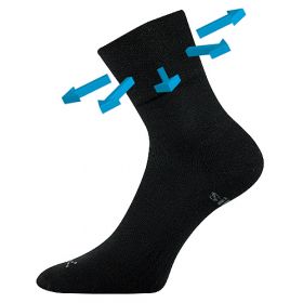 VoXX® ponožky Enigma Medicine černá | 35-38 (23-25) 1 pár, 39-42 (26-28) 1 pár, 43-46 (29-31) 1 pár
