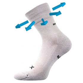 VoXX® ponožky Enigma Medicine světle šedá | 35-38 (23-25) 1 pár, 39-42 (26-28) 1 pár, 43-46 (29-31) 1 pár, 47-50 (32-34) 1 pár