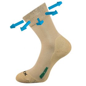 VoXX® ponožky Zeus zdrav. béžová | 35-38 (23-25) 1 pár, 39-42 (26-28) 1 pár, 43-46 (29-31) 1 pár, 47-50 (32-34) 1 pár