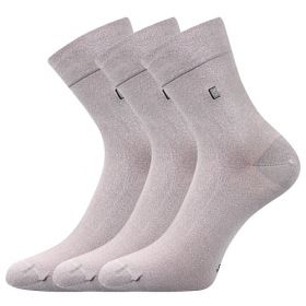 Lonka® ponožky Dagles světle šedá | 39-42 (26-28) sv.šedá 3 páry, 43-46 (29-31) sv.šedá 3 páry