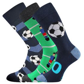 Lonka® ponožky Debox fotbal | 39-42 (26-28) mix D 1 pack, 43-46 (29-31) mix D 1 pack