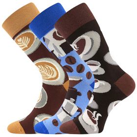 Lonka® ponožky Debox káva | 39-42 (26-28) mix K 1 pack