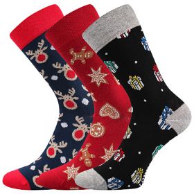 Lonka® ponožky Debox vánoce | 35-38 (23-25) mix H 1 pack, 39-42 (26-28) mix H 1 pack, 43-46 (29-31) mix H 1 pack