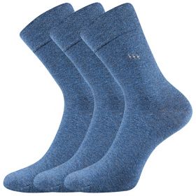 Lonka® ponožky Dipool jeans melé | 39-42 (26-28) 3 páry, 43-46 (29-31) 3 páry