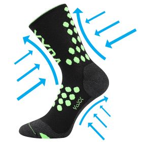 VoXX® ponožky Finish černá | 35-38 (23-25) 1 pár, 39-42 (26-28) 1 pár, 43-46 (29-31) 1 pár