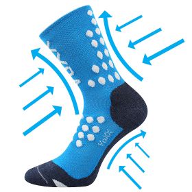 VoXX® ponožky Finish modrá | 35-38 (23-25) 1 pár, 39-42 (26-28) 1 pár, 43-46 (29-31) 1 pár