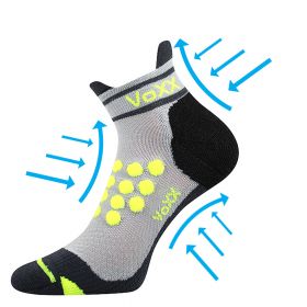 VoXX® ponožky Sprinter světle šedá | 35-38 (23-25) sv.šedá 1 pár, 39-42 (26-28) sv.šedá 1 pár, 43-46 (29-31) sv.šedá 1 pár