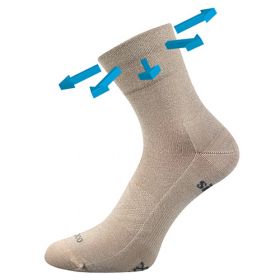 VoXX® ponožky Baeron béžová | 35-38 (23-25) 1 pár, 39-42 (26-28) 1 pár, 43-46 (29-31) 1 pár, 47-50 (32-34) 1 pár